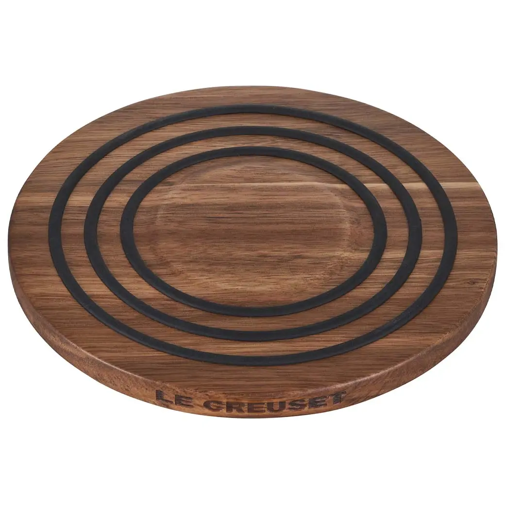 Le Creuset Magnetic Wooden Trivet Le Creuset Magnetic Wooden Trivet