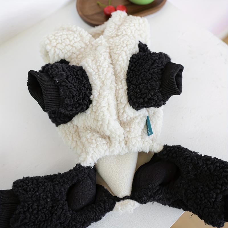Fall & Winter Pet Costume Outfit – Warm & Comfortable Clothes for Small Dogs, Puppies & Cats, Cute Bear & Panda Transformation Costume