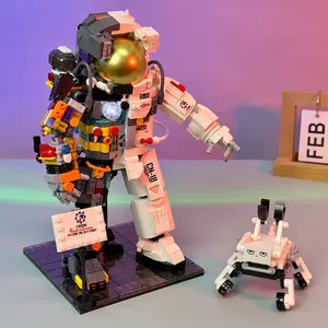 Space Astronaut Building Block Set for Adults, 1462 Pieces with Display Stand, Stem Science Toy, Home or Office Decoration, Gift for Kids 8-14, Astronaut Model Kit