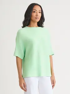 Dolman Sleeve Soft Knit Tunic - True Fit