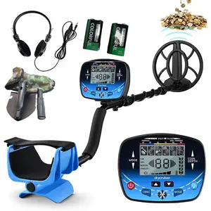 Professional Metal Detector With 9.8'' LCD Backlit Coil, Pinpoint Gold Detection For Adults & Kids, High Accuracy Underground Detector, Lightweight Portable Anti-Interference Design For Outdoor Treasure Hunting
