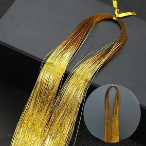 Tinselhair laser wire shiny metal wire seamless hair extension wig hair extension