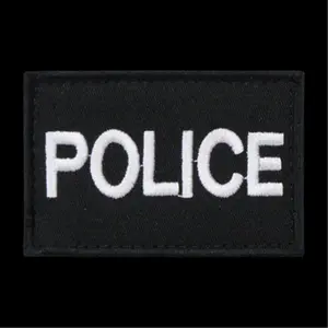 RapDom  Police Canvas Patch- Black