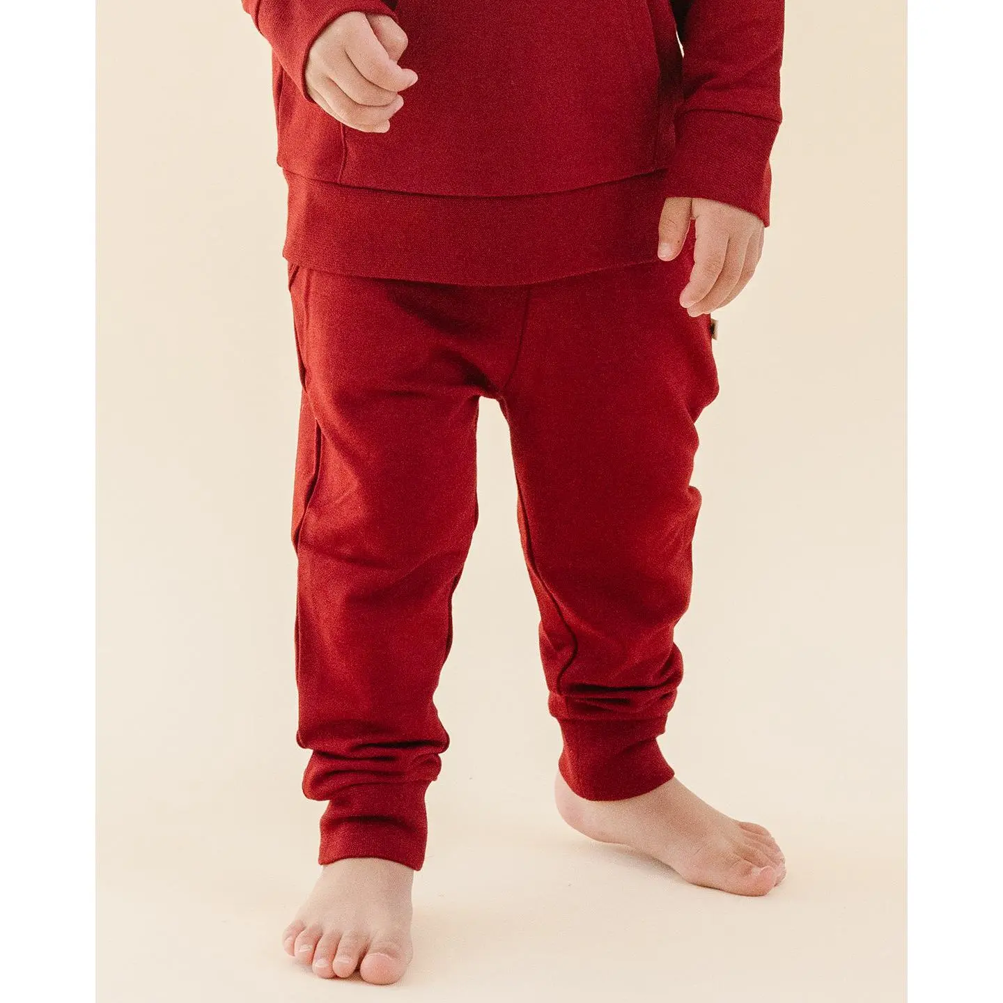 The Coziest Jogger in Crimson