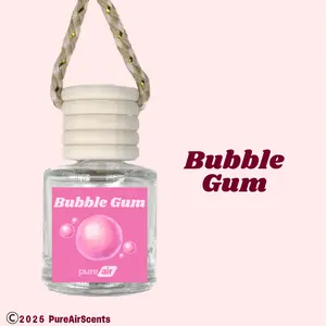 Bubble Gum - Pure Air Scented Air Freshener - Air Freshener Oil Diffuser - Lasts 60+ Days Aroma Perfume Fragrance hanging Glass Woody