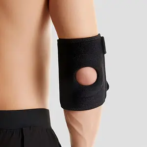 Adjustable Elbow Sleeve Support, Compressive Elbow Wrap with Pads, Ideal for Tennis, Badminton, Golf, Fitness, Unisex