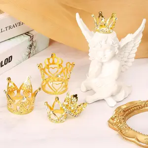 16Pcs Crown Cake Topper Mini Crown Tiny Queen Crown Small Princess Headpiece Cake Decoration for Women Lady Girl Bridal Wedding Royal Themed Decor Birthday Party - Home Improvement.