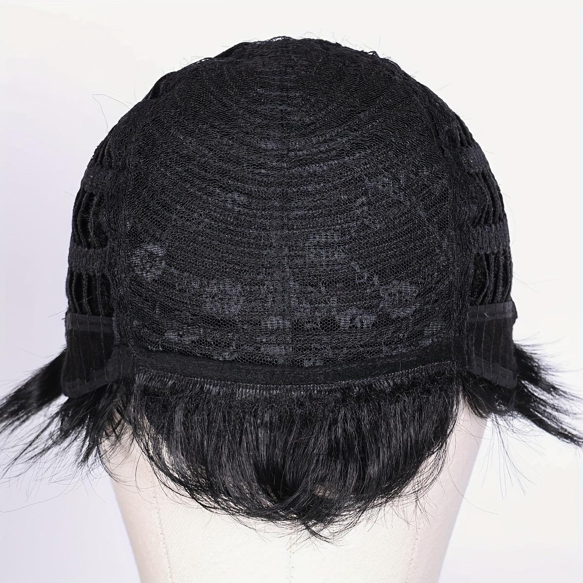 6 Inch Looking Men Short Hair Wigs Handsome Male Daily Costume Wigs Synthetic Fiber Wigs Hair Replacement Wigs