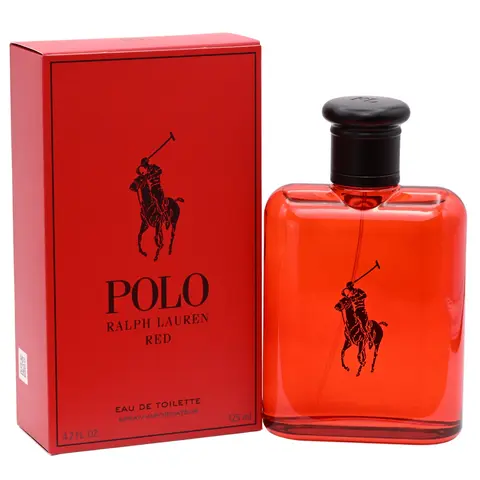 Ralph Lauren POLO RED Men's 4.2oz EDT Spray Cologne - Aromatic Citrus Woody Scent with Grapefruit, Lemon Juice Spark, Bold Attitude Invigoration, Exotic Freshness, Luxury Boxed Bottle, Father's Day Gift