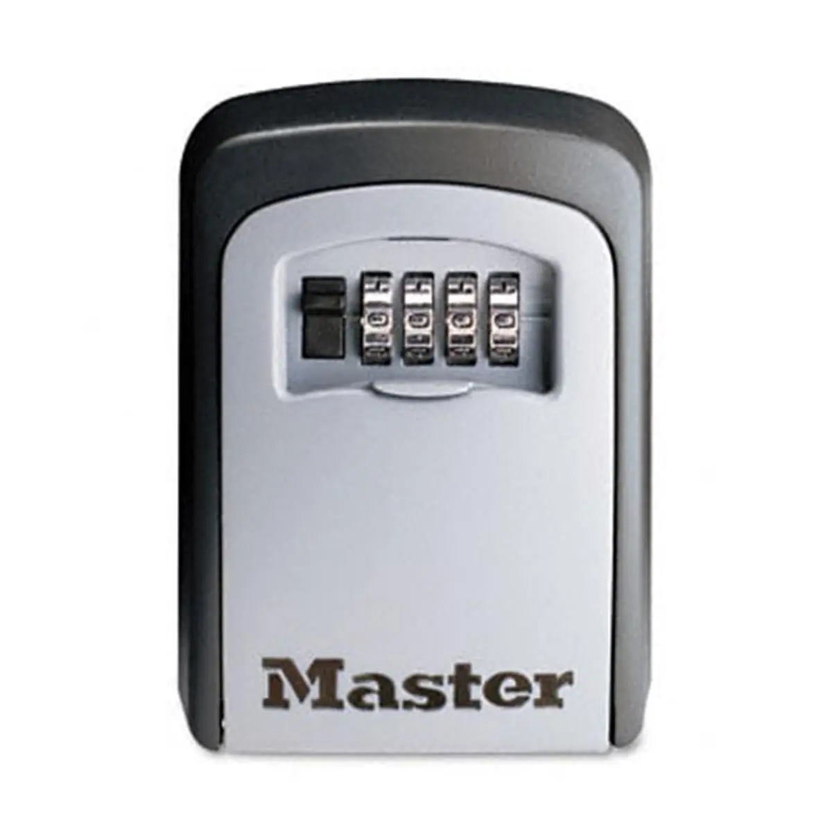 212 MAIN Master Lock 5401D 4-Dial Resettable Combination Steel Security Safe Box - Weatherproof, Smoothopen, Large Keystorage, Mounting Screws Included, For Elder Care Providers, Children Access Solution, 3-7/8in W x 1-1/2in D x 4-5/8in H, Black/Silver
