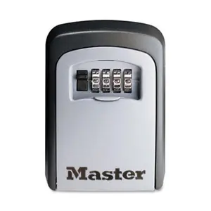 Master Lock 5401D Locking Combination 5-Key Steel Box 3-7/8w x 1-1/2d x 4-5/8h Black/Silver