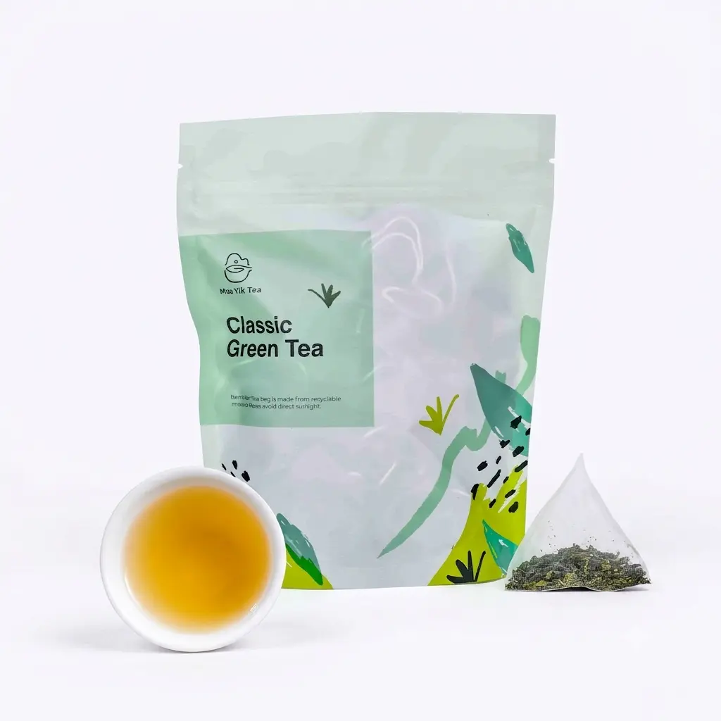 Mua Yik Tea Classic Green Tea Bags - Clean, Sugar-Free, Non-Bitter, No Artificial Flavors Beverage, 24-Month Shelf Life, Ideal for 250-300ml Servings