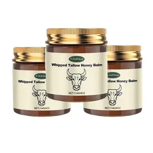 3-Piece set Whipped Tallow Honey Balm - 12 Oz,Moisturizing Cream for Soft, Smooth Skin - Handmade All-Natural Moisturizer-Handmade ChristmasSpecial Offer Package Body Care Gentle