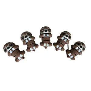 Miniature Flexi Sloth - 5 Pack - 2.25 Inches - Desktop or Fidget Toy - 3D Printed - Mix and Match!