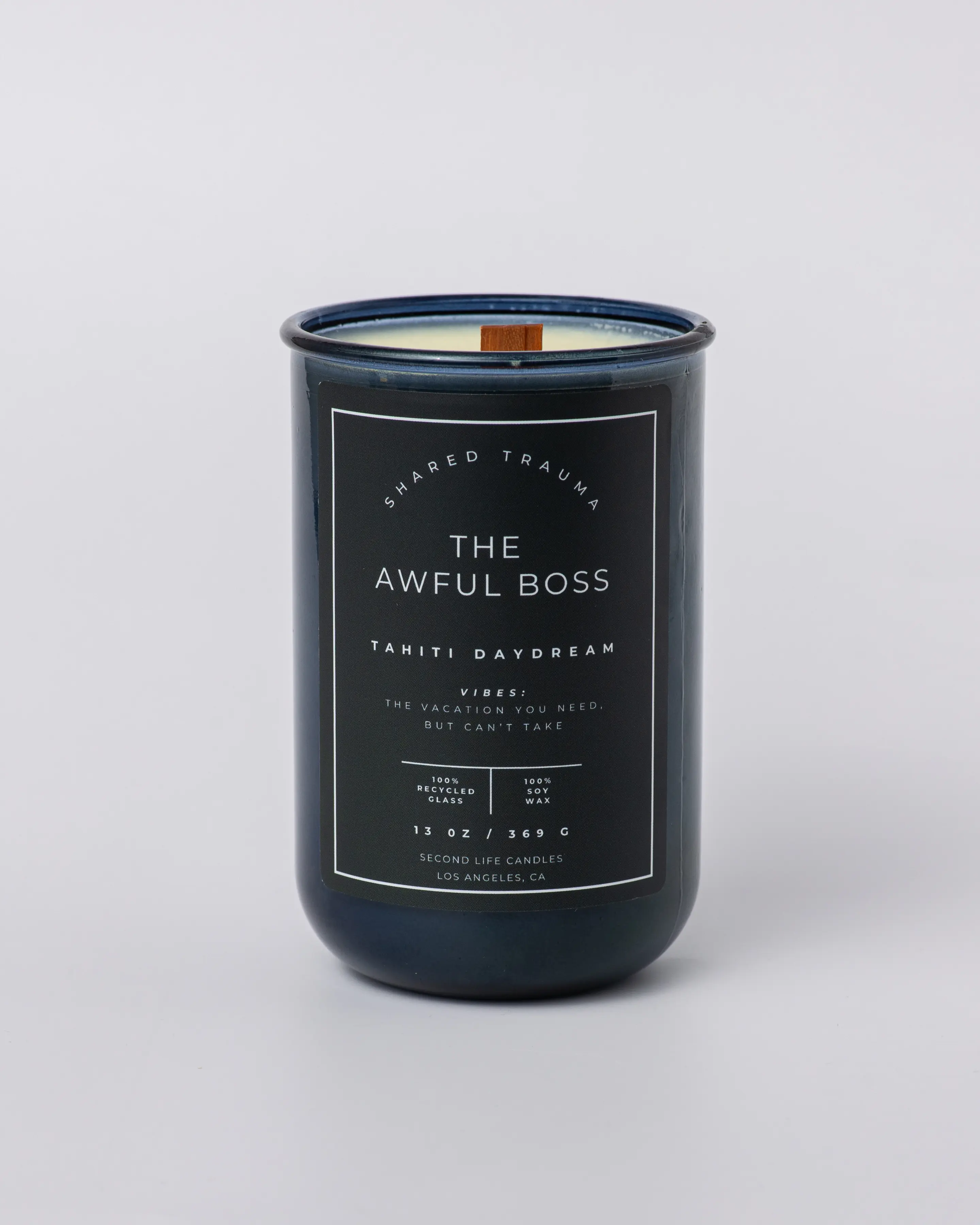 The Awful Boss Candle -  "Shared Trauma" 13 oz. Luxury Wood Wick, 100% Soy