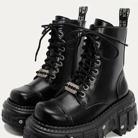 Women's Mid-Calf Solid Color Boots, Fashionable Comfort Design, Perfect for Casual Daily Wear, PU Leather Durable Material Boots