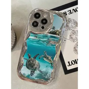 Sea Turtle Phone Case, Thickened And Drop-Resistant Suitable For 16, 15, 14, 13, 12, 11, PRO MAX, As Well As X, XS, PLUS,