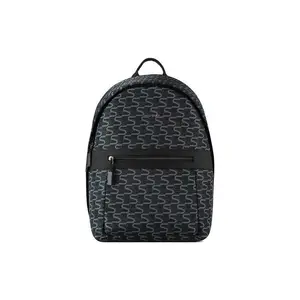 Samsonite Classic Monogram Zipper Closure Fabric Laptop Backpack For Men And Women