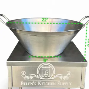 Cazo acero inoxidable (36qts) doble fondo 22”x9.5”in.