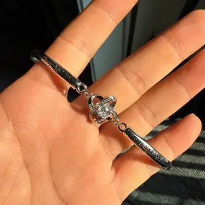 Sister Bracelet Gift – 925 Sterling Silver Eternal Heart CZ Bracelet with Engraved Words, Birthday Christmas Valentine's Day Jewelry