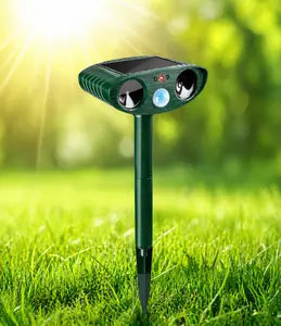 Solar Animal Repellent 2 Pack-Solar Powered Animal Repellent,Waterproof Animal Deterrent Devices Outdoor Repels Cat, Dog, Fox, Derrent, Rat,