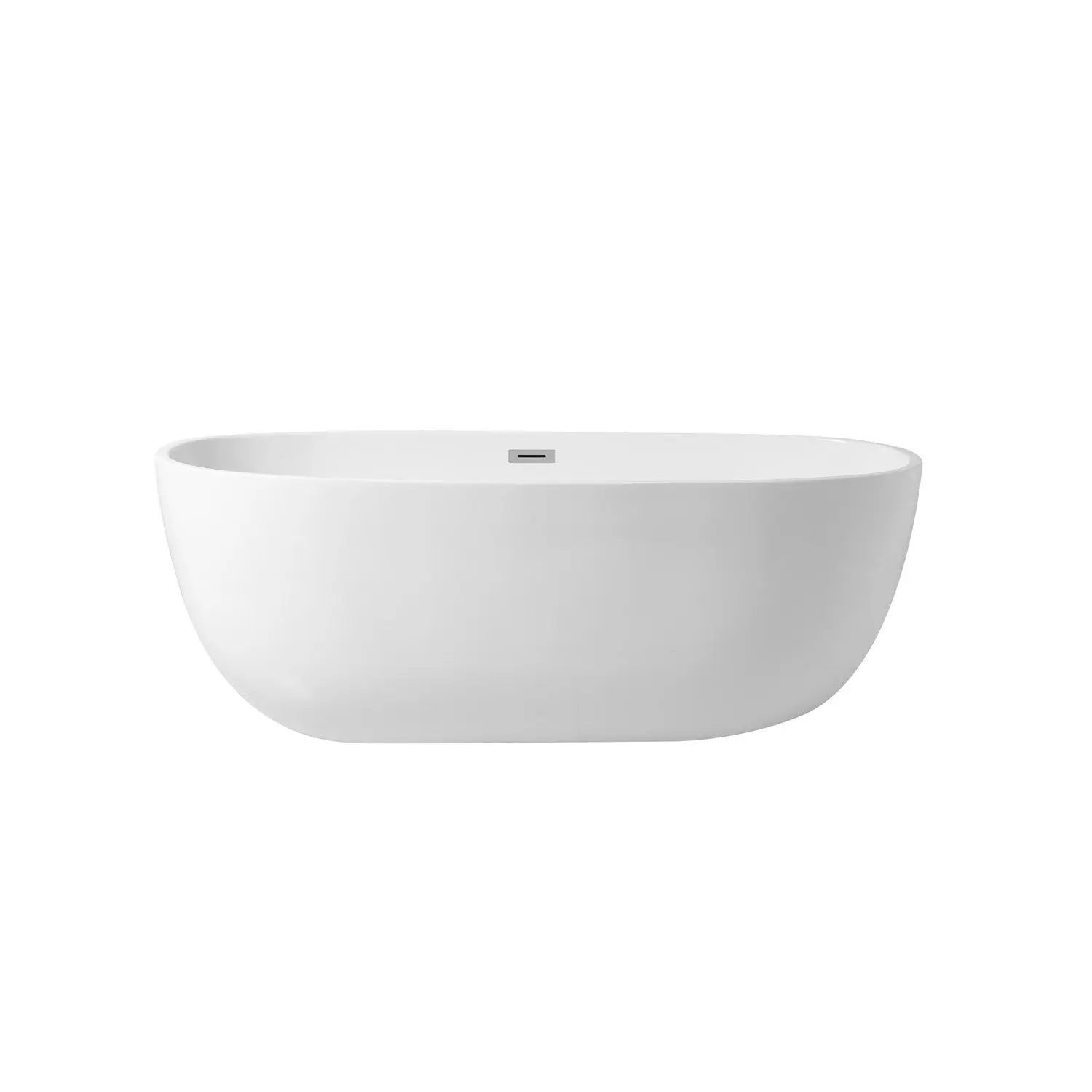 67 Inch Soaking Roll Top Bathtub In Glossy White - Style: 8463860
