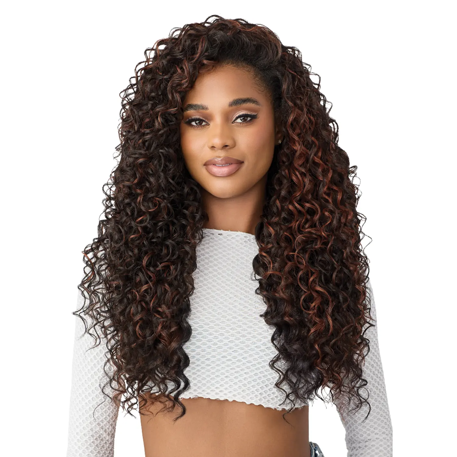 Outre Solona Half Wig - Quick Weave, Volume-Boosting, Heat-Resistant Synthetic Hair Extension