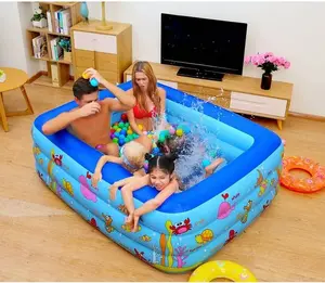 Giant Backyard Inflatable Pool, Heavy-Duty Blow Up Pool for Kids, Adults & Family Fun