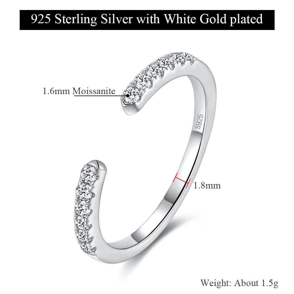 Certified Full Moissanite Wedding Bridal Rings Set for Women 925 Silver Marquise Cut Diamond Engagement Ring Eternity Band