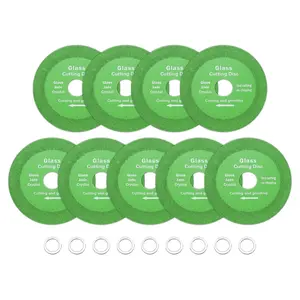 9 Pack Cutting Disc 4 Inch for Angle Cutting Disc-Thin Saw Blade Wheel with 4/5" Arbor for Cutting Grinding Jade Crystal Tile