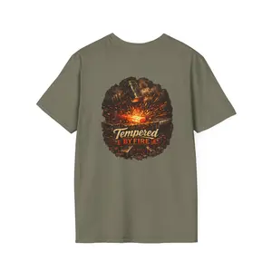 Tempered By Fire - Blacksmith Forge T-Shirt | Iron & Steel Collection