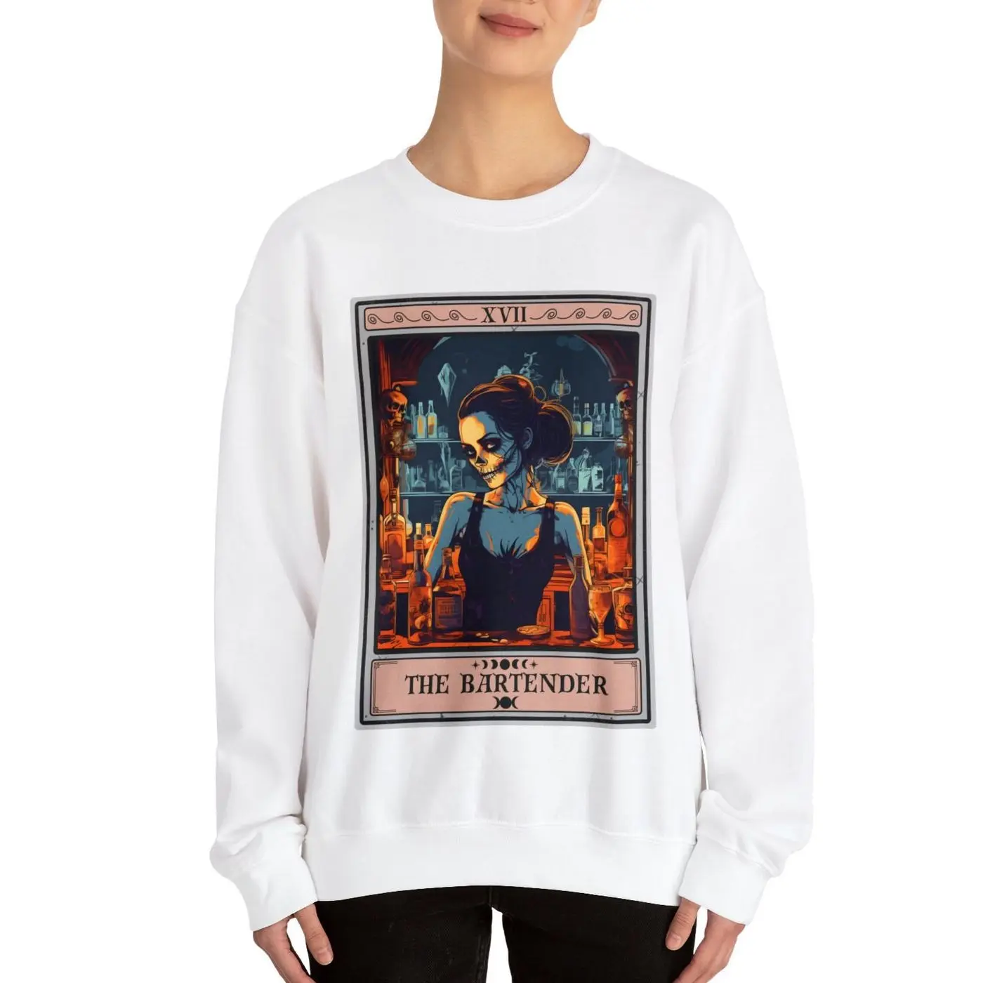 Bartender Sweatshirt, The Bartender Tarot Card Sweatshirt, Bartending Sweatshirt Gifts for Bartender