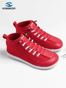 Hobibear New Women's Versatile Fashion Casual Walking Shoes, Casual Sneakers, Men's Lightweight Durable Mid-Calf Flat Boots, All Seasons, Round Toe, Textile Upper, Footwear, Sports Shoes, Trendy Shoes, Sneaker, Trainer