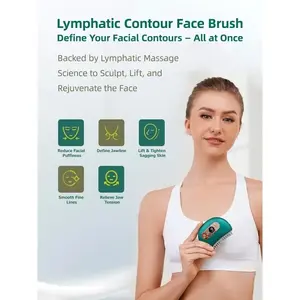 Lymph contour brush, a gentle, vibrating lymphatic drainage tool used for lymphatic drainage, double chin reduction and facial shaping. Suitable for contouring the jawline and treating swelling problems. Ideal gift for women on special occasions