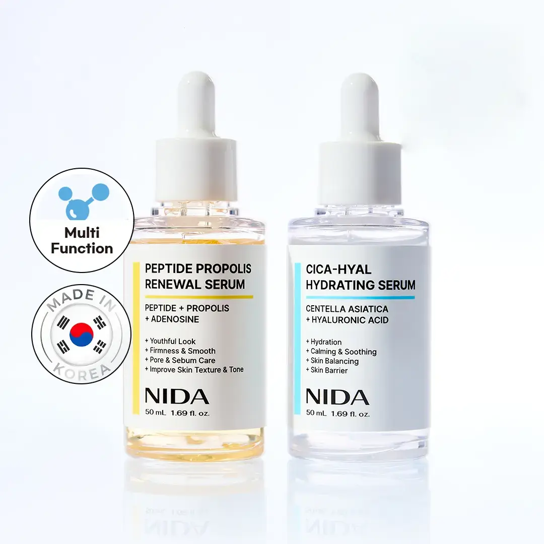 NIDA Hydrating Renewal Serum(s) Centella Hyaluronic acid Peptide Propolis Dry Skin Wrinkles