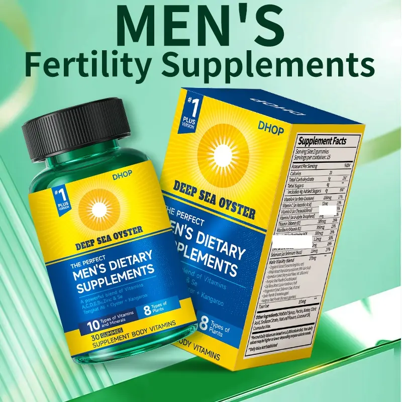 DHOP Men’s Daily Multivitamin & Mineral Gummies, Chewable Wellness Dietary Supplement for Adult Men, 60 Count