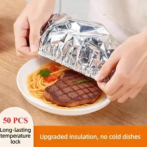 Home dining table & food container aluminum foil heat-retaining cover, kitchen food insulation and freshness keeping, high-quality aluminum foil.