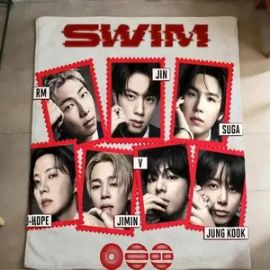 Arirang Soft Throw Blanket, New WouldTour Album Themed Throw Blanket, Throw Blankets