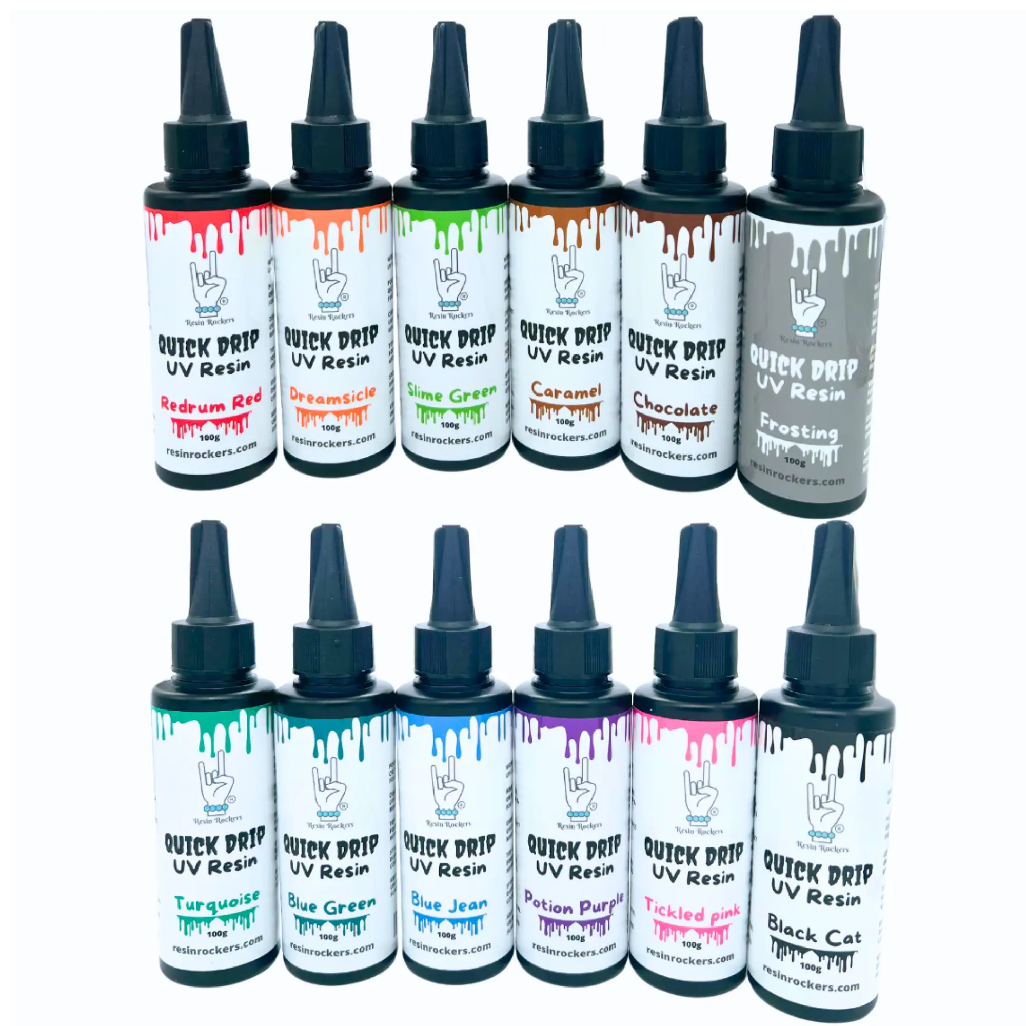 RESIN ROCKERS Quick Drip 3D UV Resin - High-Quality Resin for Customizable Designs