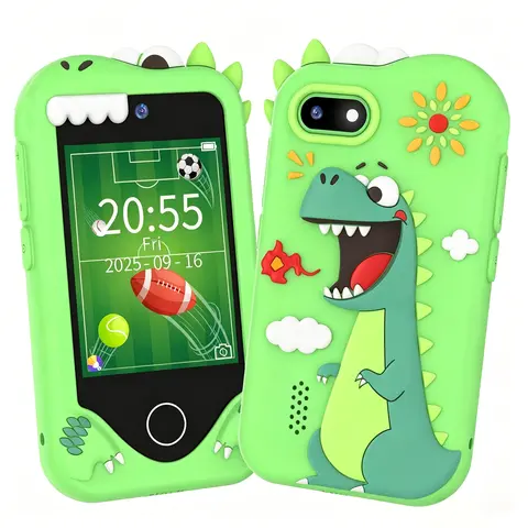 SAIKIDS Kids' Smart Toy Smartphone - Preschool Toddlers' Kids Toys, HD Touchscreen, Camera, Birthday Gift for 3-8 Years Boys & Girls, Travel Use, Batteries Included