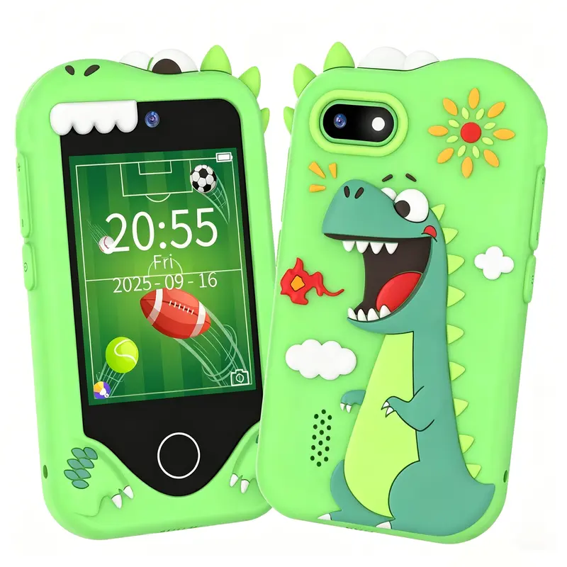 SAIKIDS Kids' Smart Toy Smartphone - Preschool Toddlers' Kids Toys, HD Touchscreen, Camera, Birthday Gift for 3-8 Years Boys & Girls, Travel Use, Batteries Included