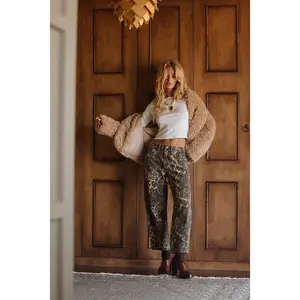 Muse Leopard Barrel Jeans