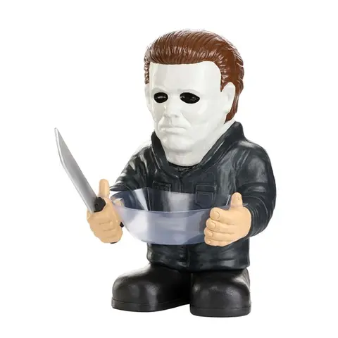 HalloweenCostumes Men's Plastic Michael Myers Candy Bowl Holder, Spooky Halloween Decor, Unique Gifts for Halloween Occasions