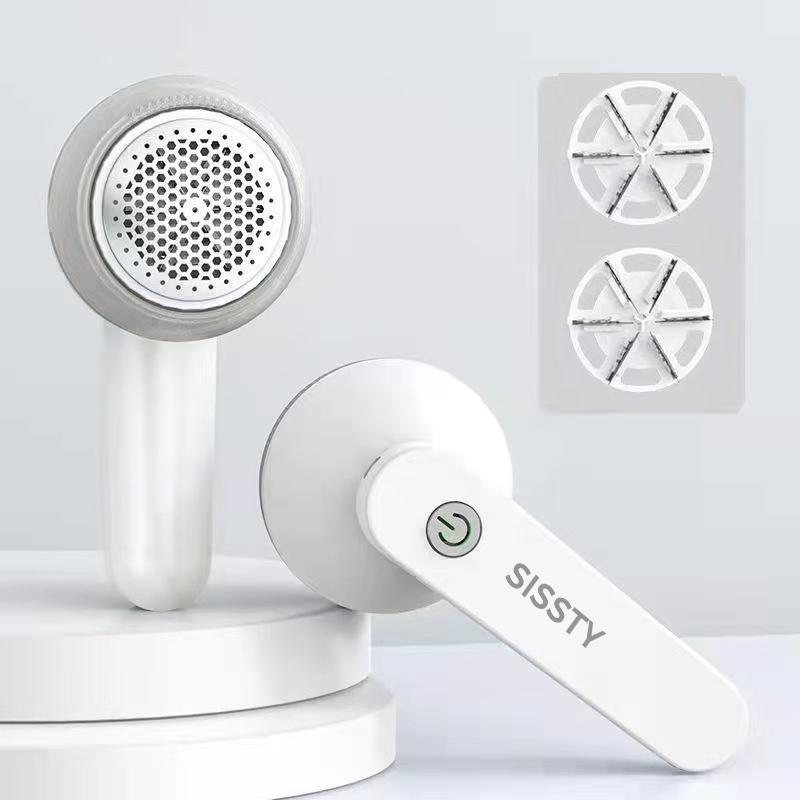 Rechargeable Fabric Shaver with 2 Replaceable StainlessSteel 6-Leaf Blades(1 Free Extra Included) I Lint Removerwith 3-Speed Settings - Efficient Sweater and Lint Shaver forClothes, Removing Fuzz, Lint Balls, Pills, andHairballs.Christmas Gift.