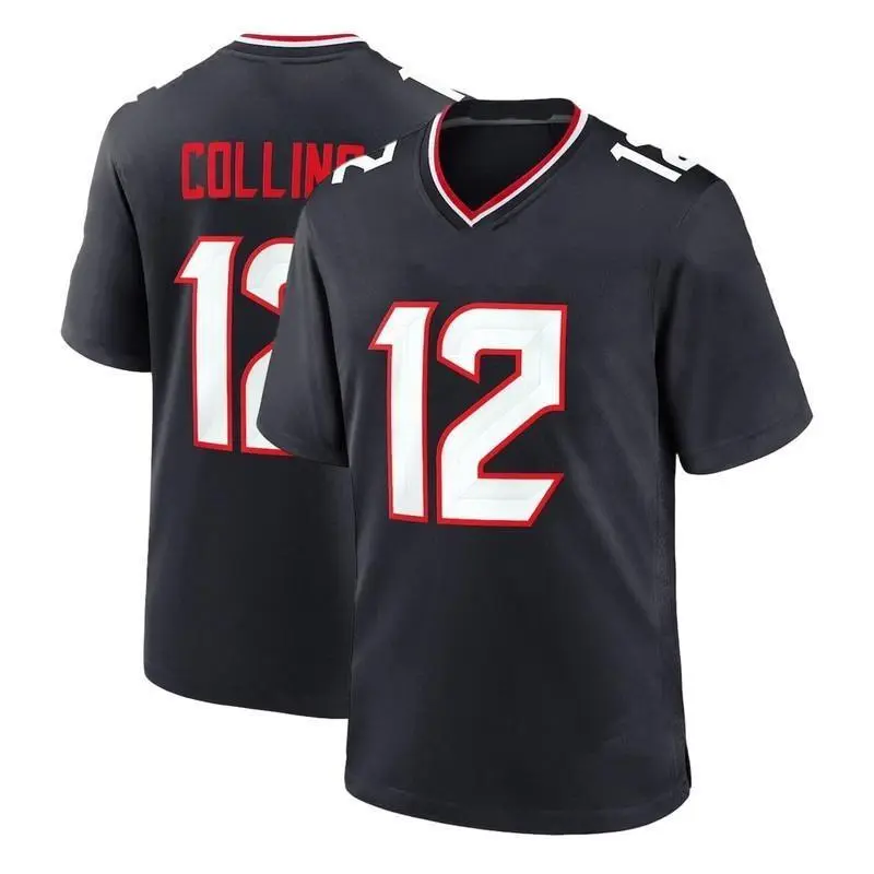 #12  Football Jersey  V-Neck Top, Casual Sports Knit Fabric Sweatshirt, Loose Fit for Daily, Training, Party - Four Seasons Rugby Style