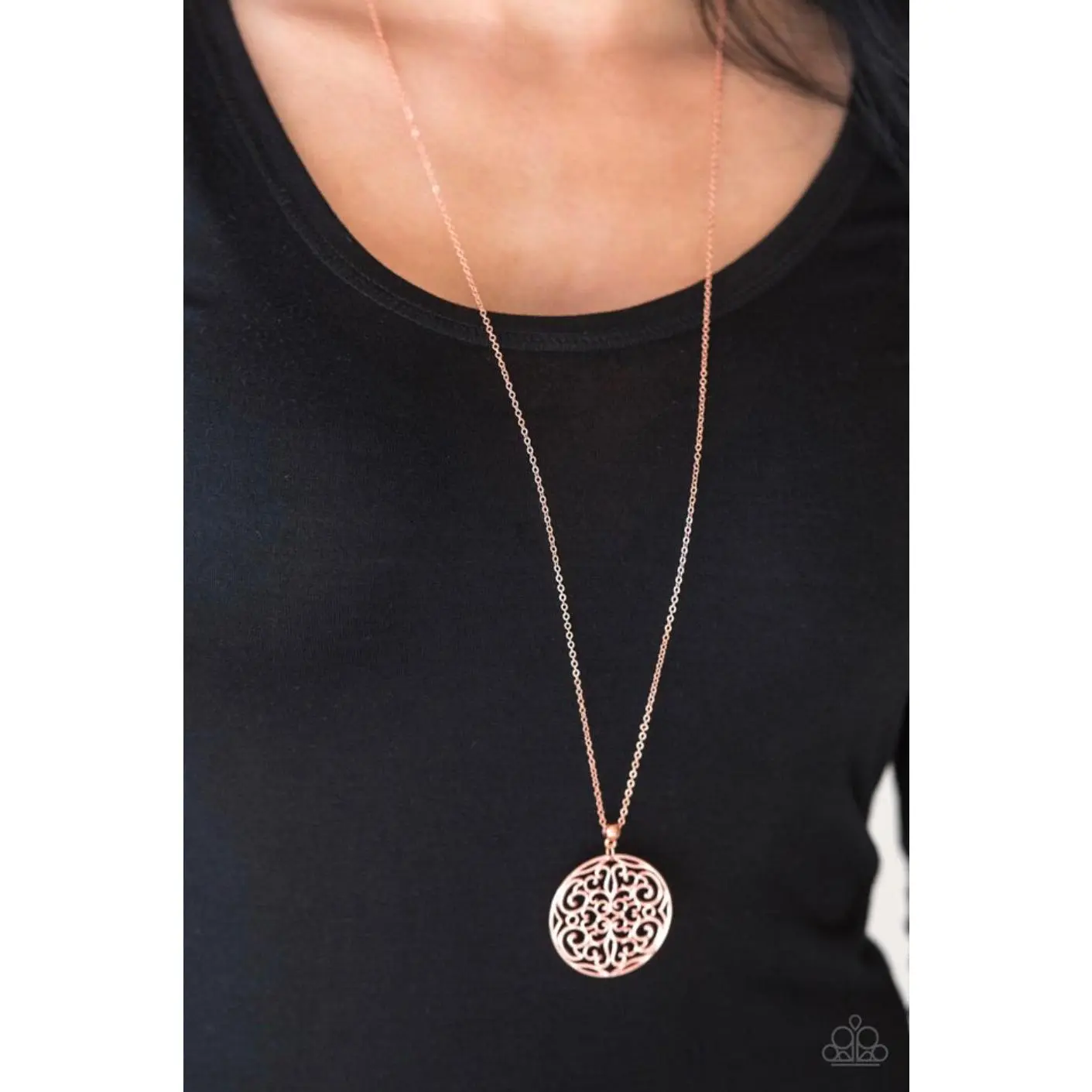 Paparazzi Jewelry Necklace All About Me-dallion - Copper