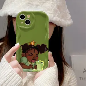 Princess And The Frog Phone Case - Suitable for iPhone 17 Air 16 15 14 13 12 11 Pro Max Plus , Shockproof with Lens Protection, Comfort-Grip TPU Cover,  Cartoon Design, Officially Licensed.