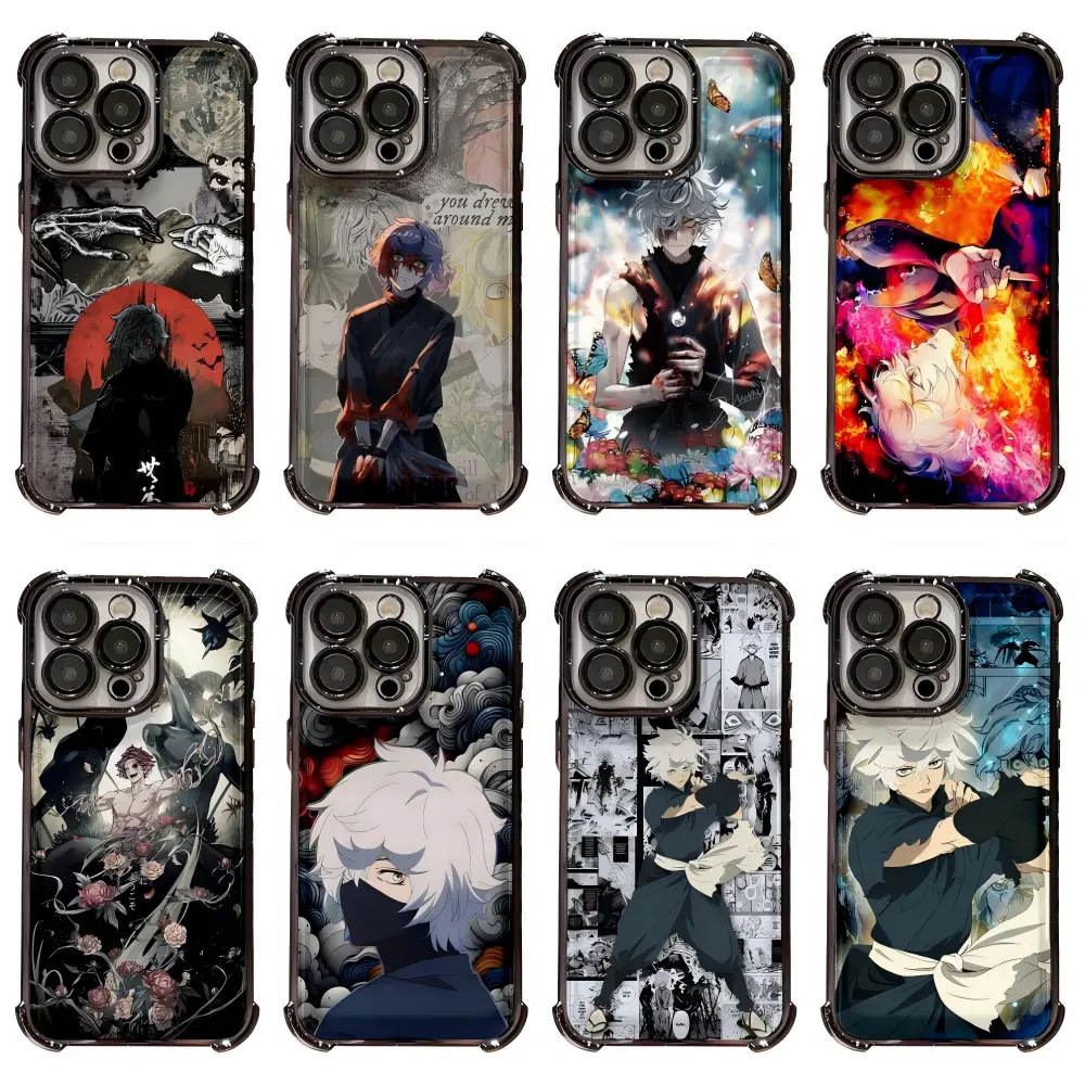 Anime Hell's Paradise Gakumaru Phone Cases For iPhone 17 16 15 14 13 12 11 Promax Pro Air Plus Black Transparent TPU Shockproof Cover Casing Protection Best Gifts For Valentine Christmas Birthday Halloween