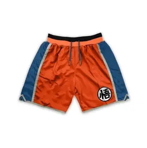 Dragon Ball Gohan Shorts Men's Basketball Shorts Workout Sport Knee Pants with Pockets