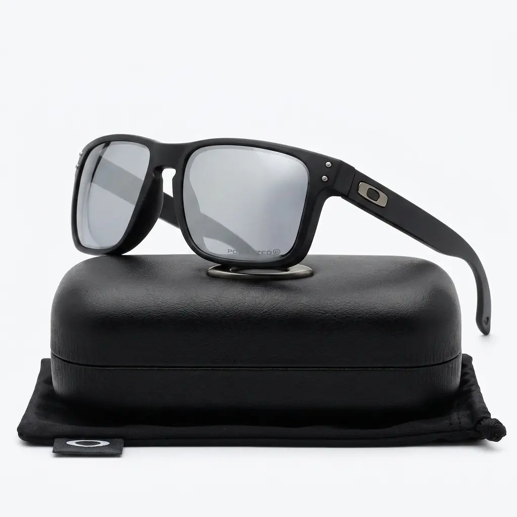Holbrook Black Frame, Len Polarized Sunglasses, UV400 Outdoor Eyewear, Gift for Men.